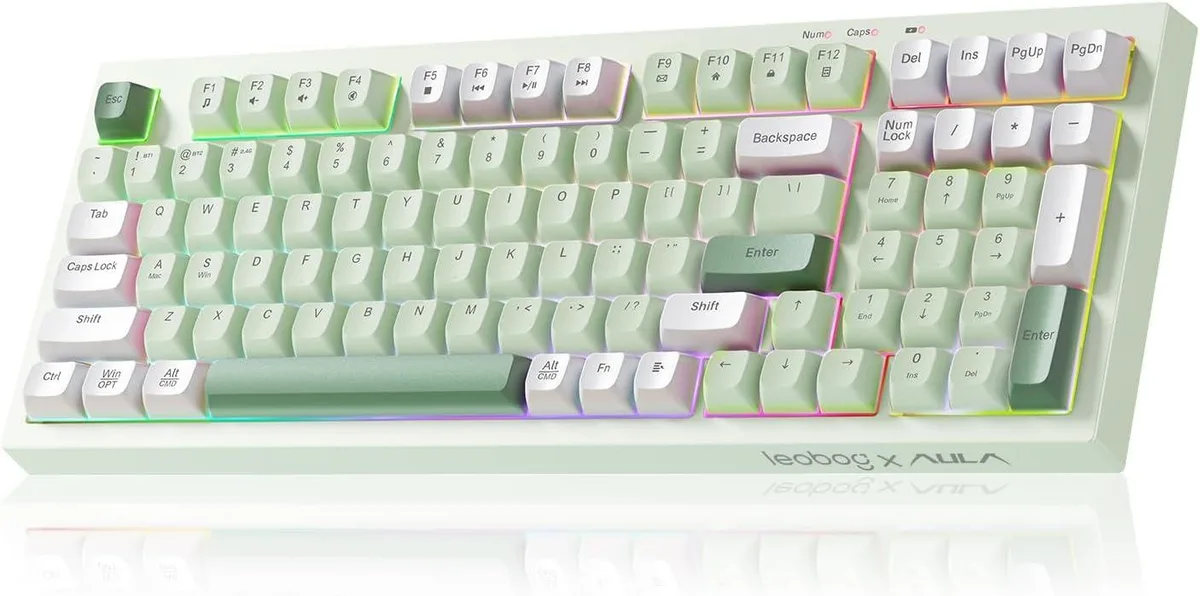 TUKO TUKO K99 Green Gateron Baby Kangaroo 2.0 Gaming Keyboard — product photo