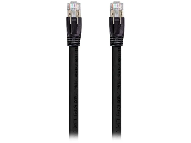 Nippon Labs Nippon Labs 60CAT8-7-24BK Cat8 network ethernet cable 7 ft black 24 AWG S/FTP 2000 MHz 40Gbps — product photo