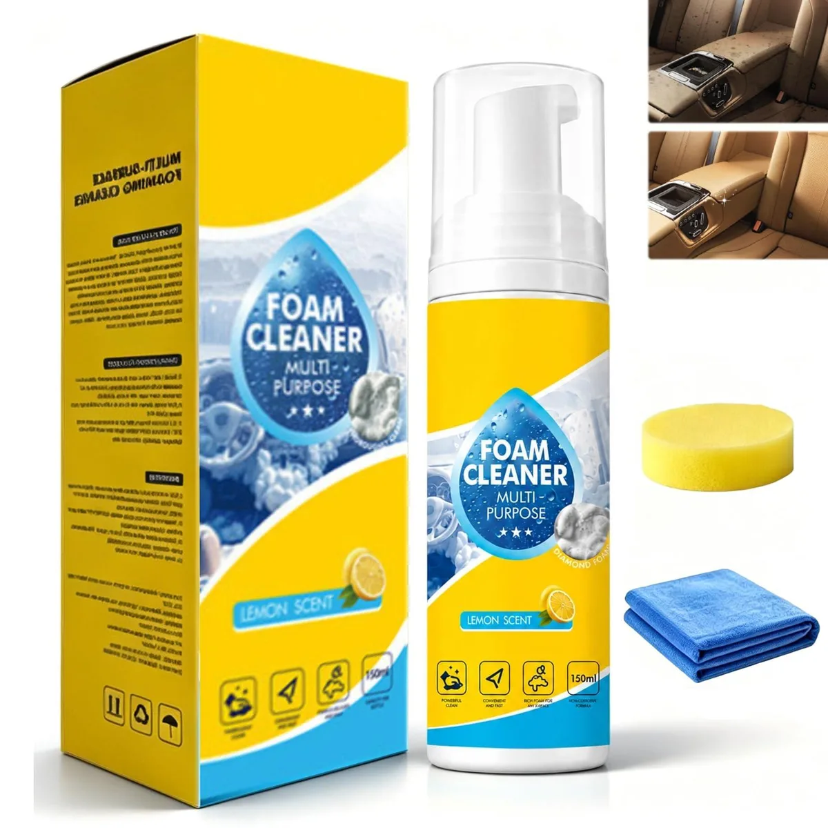  KEBEGE 4-in-1 Multi-Enzyme Foam Cleaner 13.12 oz — product photo