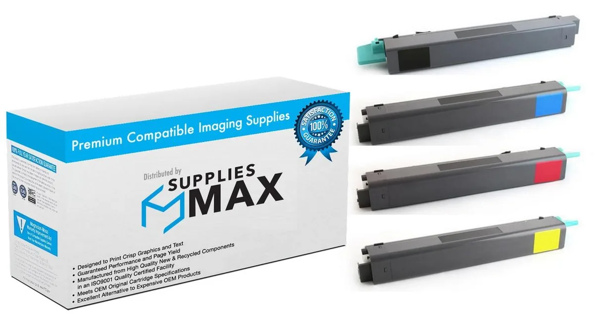 SuppliesMax SuppliesMax LEXC925H2-COMBO toner cartridge combo pack black cyan magenta yellow 8500 pages — product photo