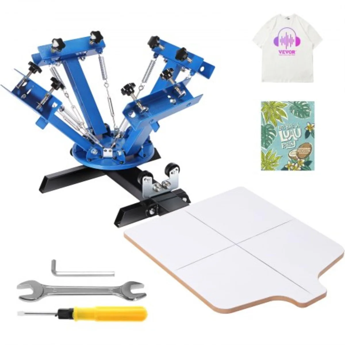 VEVOR VEVOR 4 Color 1 Station Screen Printing Machine 21.2x17.7in — product photo