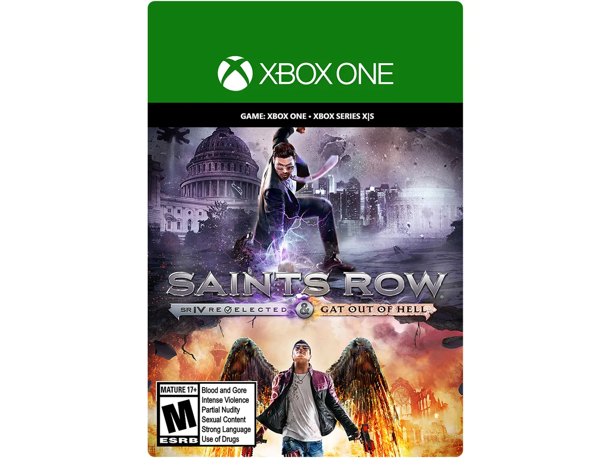 Deep Silver Inc. Deep Silver Inc. G3Q-01301 Saints Row IV: Re-Elected &amp; Gat out of Hell Xbox One downloadable game — product photo