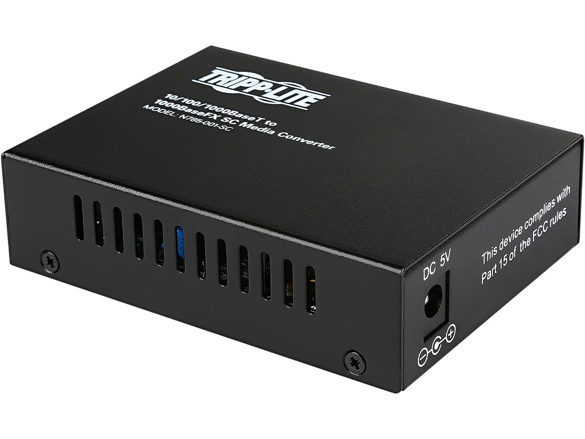 Tripp Lite Tripp Lite N785-001-SC 10/100/1000 Gigabit Multimode Media Converter 2km 1310nm SC wireless accessory — product photo