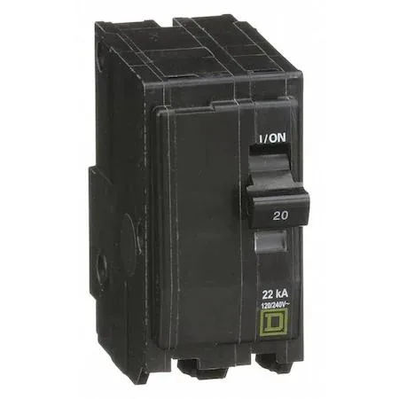 SQUARE D SQUARE D QO220VH 20 A 2 Pole 120/240 V circuit breaker — product photo