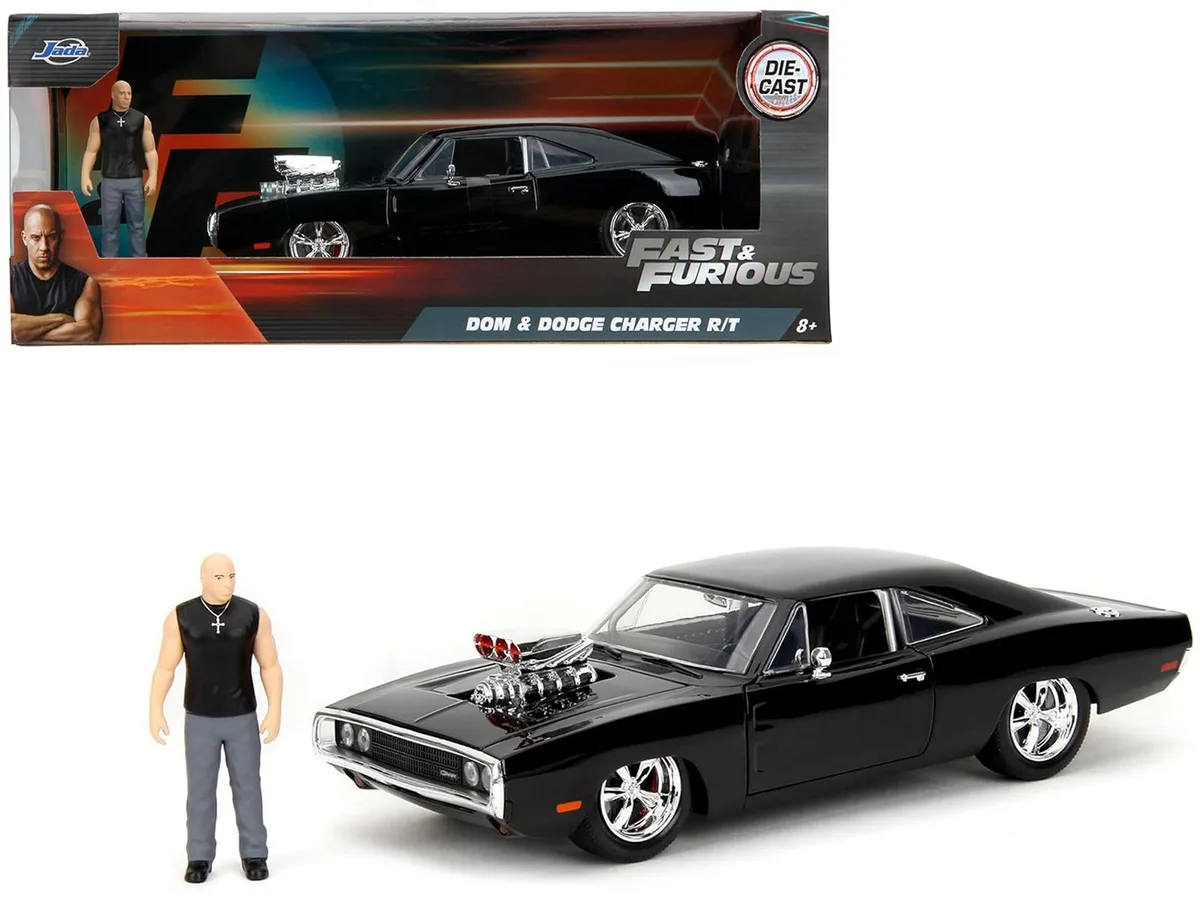 Jada Jada Dodge Charger R/T 1/24 with Dom Figure Fast &amp; Furious 2009 — product photo