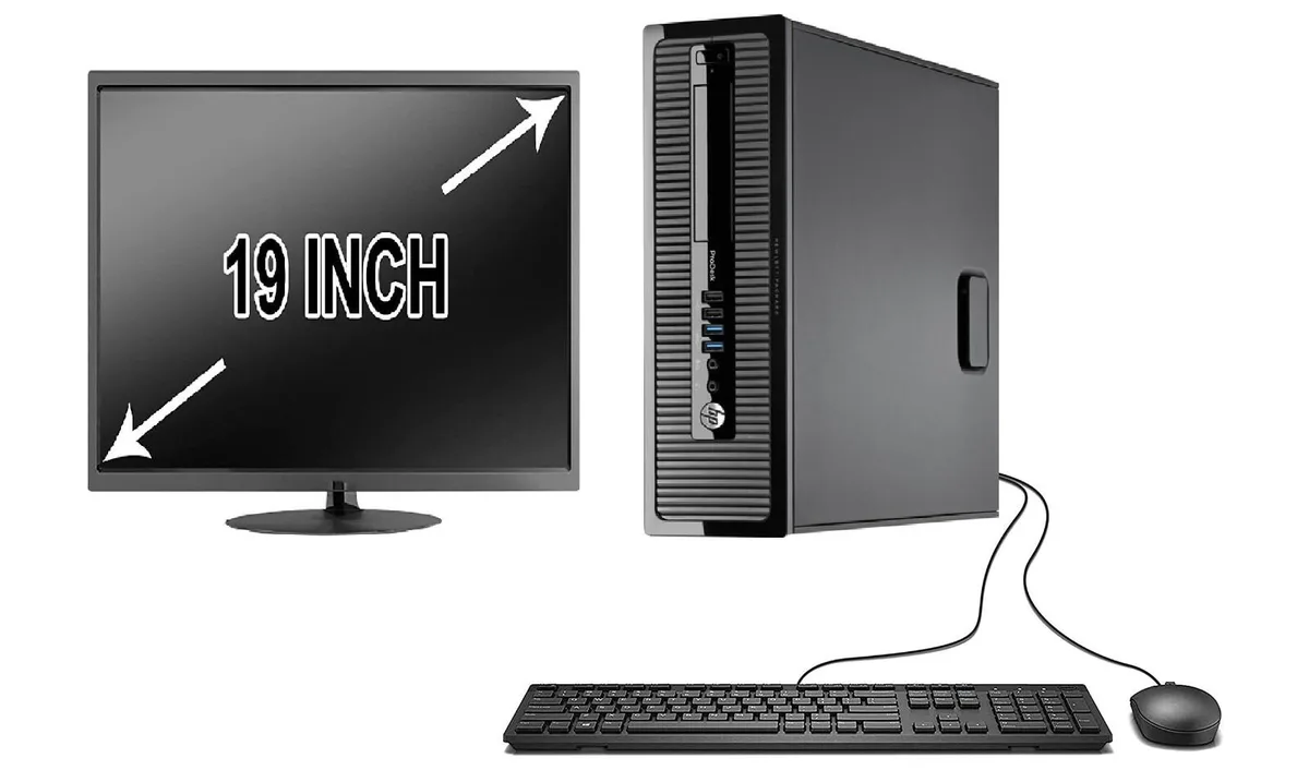 HP HP ProDesk 400 G1 19" LCD Windows 7 Quad Core 250GB Security Lock Accessory — product photo