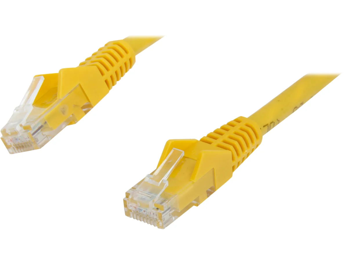 Tripp Lite Tripp Lite N201-001-YW 1 ft Cat6 network ethernet cable Yellow — product photo