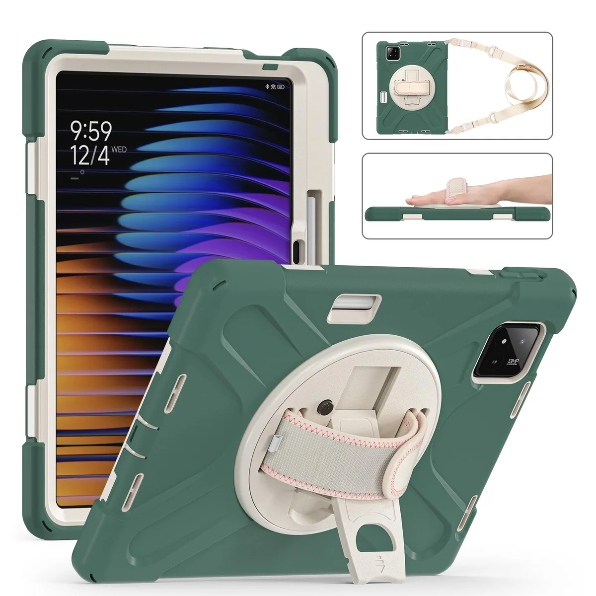BONAEVER BONAEVER Laptop Case for Xiaomi Mi Pad 7 / 7 Pro 11.2 inch 2024 Dark Green — product photo