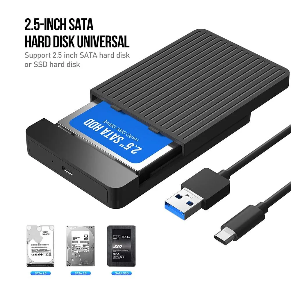 YINGHUA YINGHUA 2.5 SATA to Micro-USB3.0/Type C 3.0 Adapter Hard Drive Enclosure — product photo