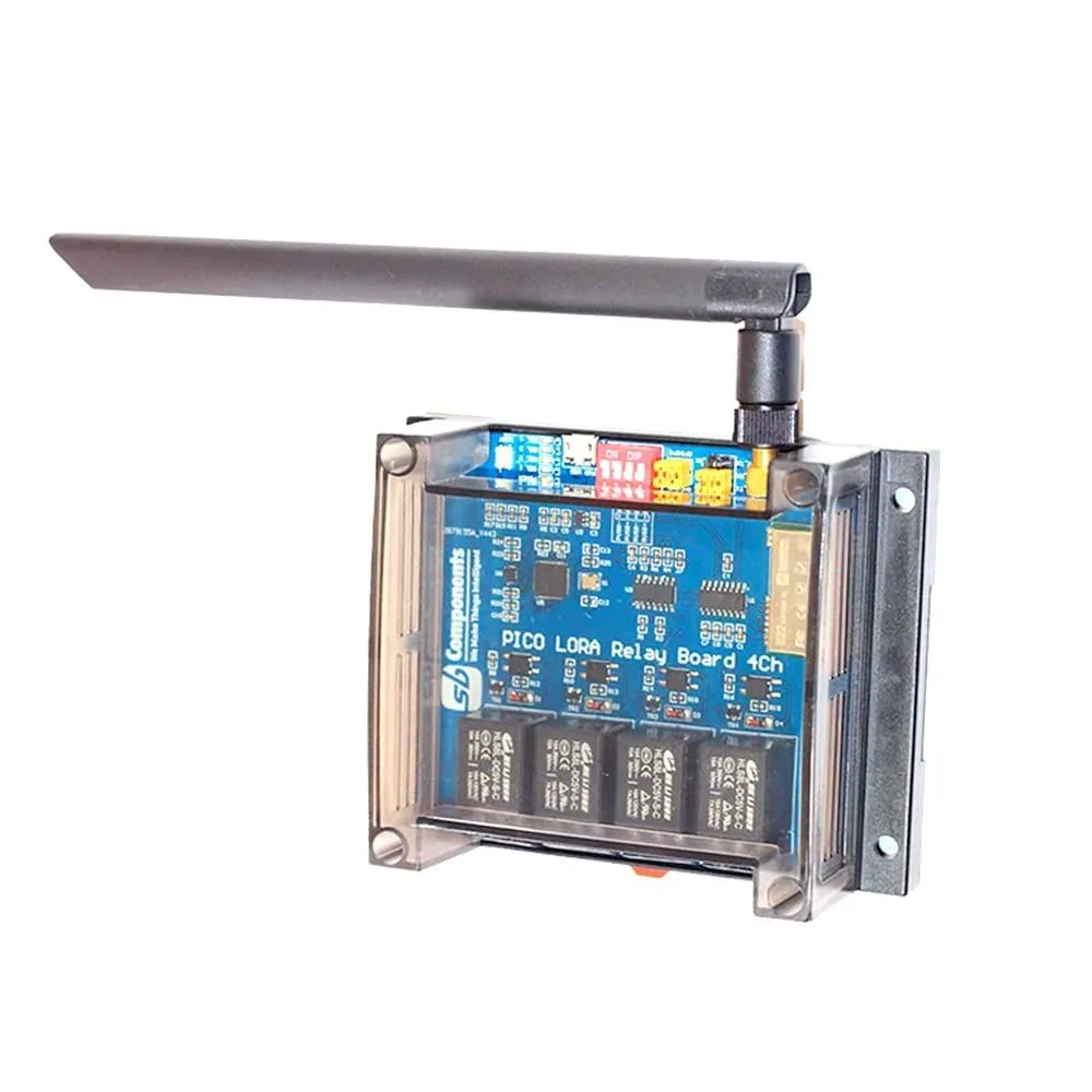 SB Components SB Components GatePi 4 Channel LoRa Relay Board RP2040 915MHz 2 in 1 accessory — product photo