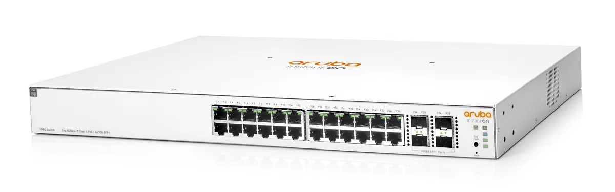 HPE Networking Instant On HPE Networking Instant On 1930 JL683B#ABA 24G Class 4 PoE 195W 4SFP+ network switch — product photo