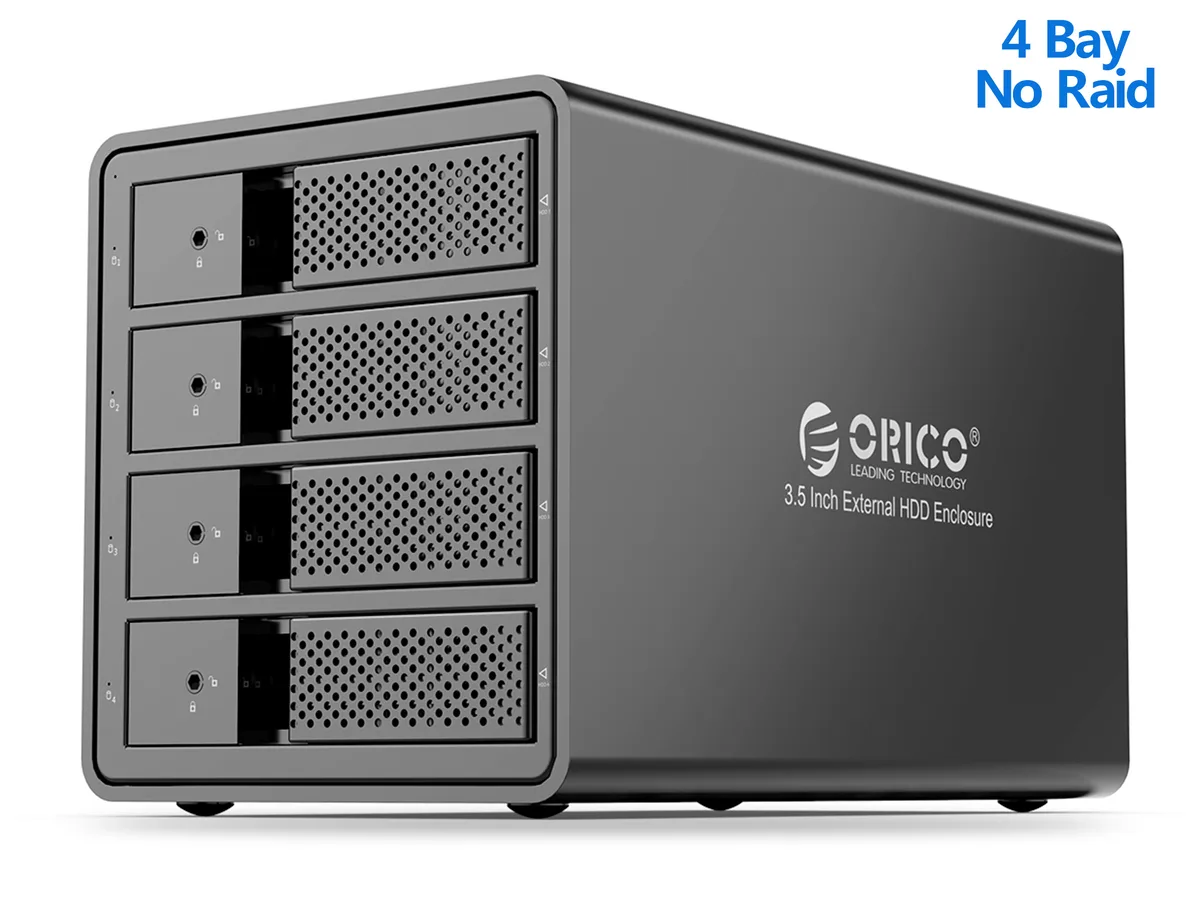 Orico Orico 4-Bay 3.5" SATA USB 3.0 Drive Enclosure Black — product photo