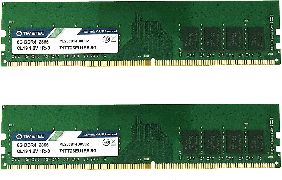 Timetec Timetec 16GB (2x8GB) DDR4 2666MHz ECC UDIMM Server RAM — product photo