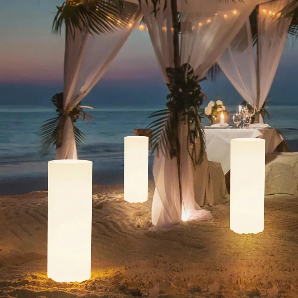 Vandue Corporation Vandue Corporation LED Glowing Cylinder Pillar 28" x 9.5" Pool Accessory — product photo