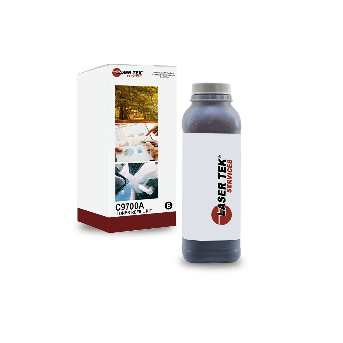 Laser Tek Services Laser Tek Services 121A Black Toner Refill Kit for HP C9700A — product photo