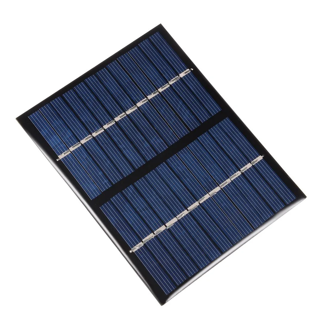 Small black and green polysilicon solar panel 115 x 90mm 3mm thick