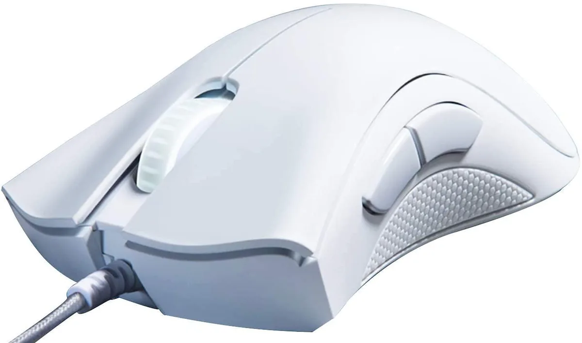  Razer DeathAdder Essential Mercury White Gaming Mouse 6400 DPI 5 Buttons — product photo