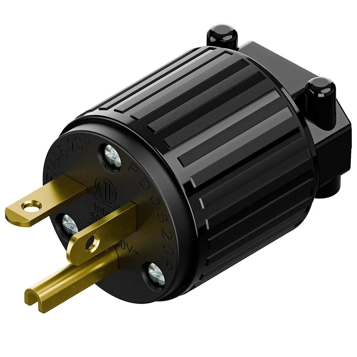 LORDWORLD LORDWORLD NEMA 6-20P Male Plug 20A 250V ETL Black — product photo