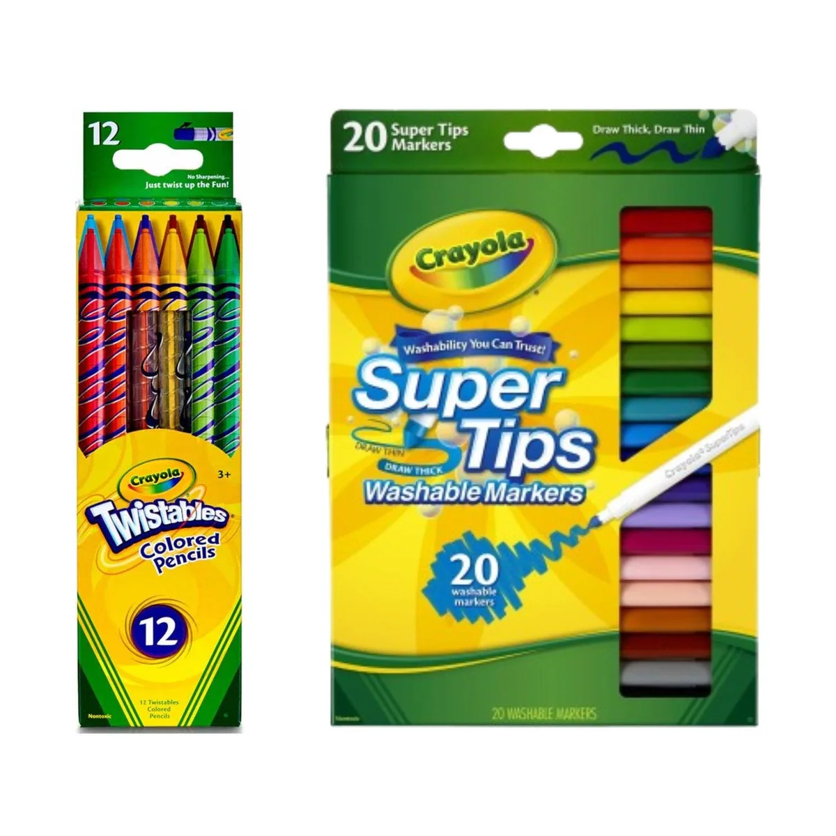 Crayola Crayola SP-53653484175678 Illustration Set 12 Twistables 20 Super Tips — product photo