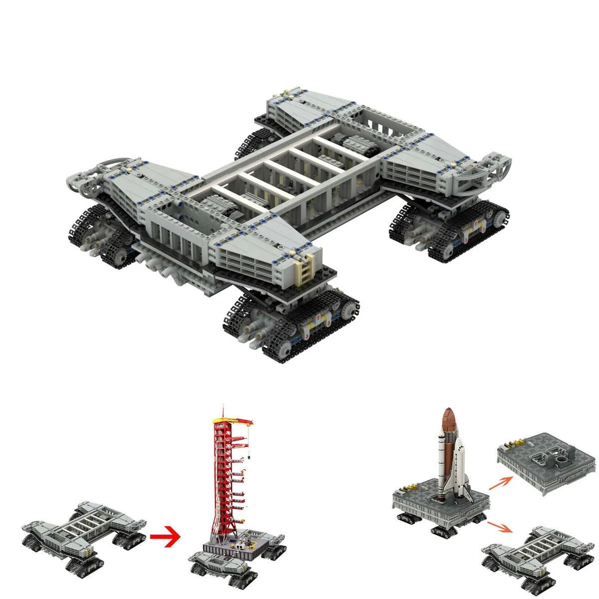 ZITIANYOUBUILD ZITIANYOUBUILD 2365 Space Shuttle Transporter Crawler 2365 Pieces Educational Building Set — product photo
