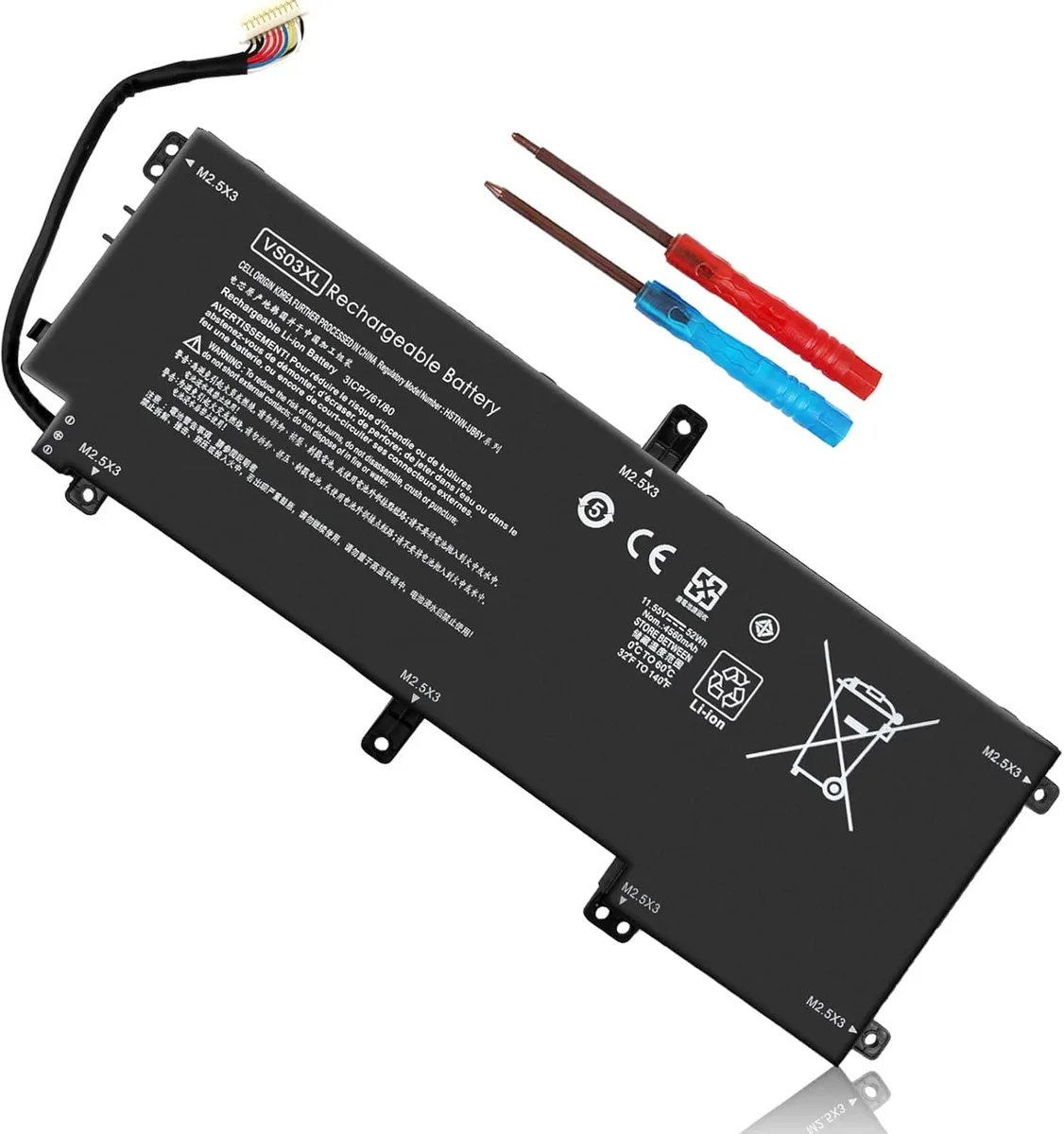 PISKEKAT PISKEKAT VS03XL 52Wh 11.55V laptop battery — product photo