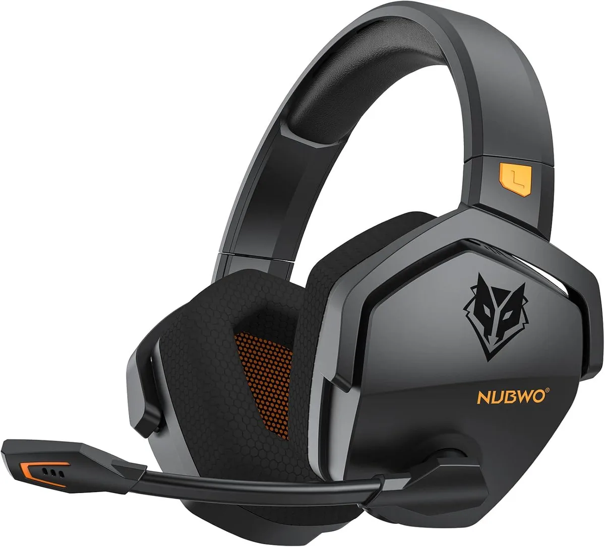 BFKK BFKK G06 Dual Wireless Gaming Headset Black/Orange 23ms 100h 50mm 2.4GHz 3.5mm — product photo