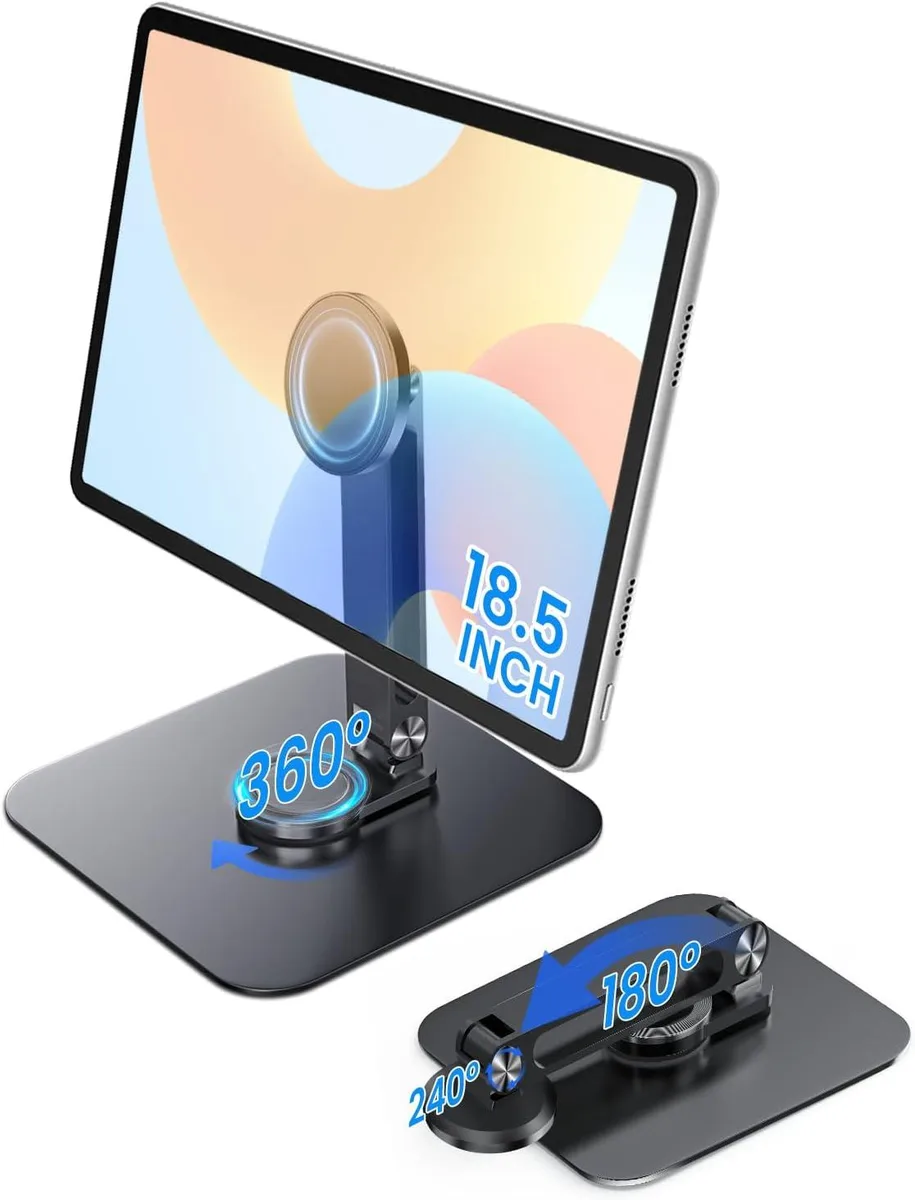 MCHOSE MCHOSE Adjustable Magnetic Tablet Stand 10.1-18.5 inch Foldable 360° — product photo