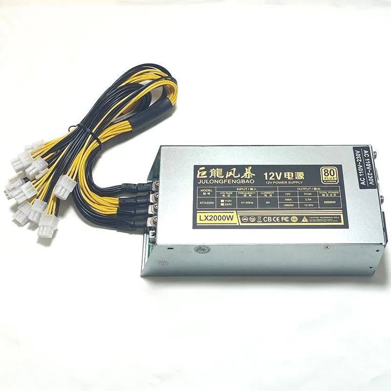 Pstaroth Pstaroth 2000W ATX Power Supply 10x6pin 12V 166A — product photo