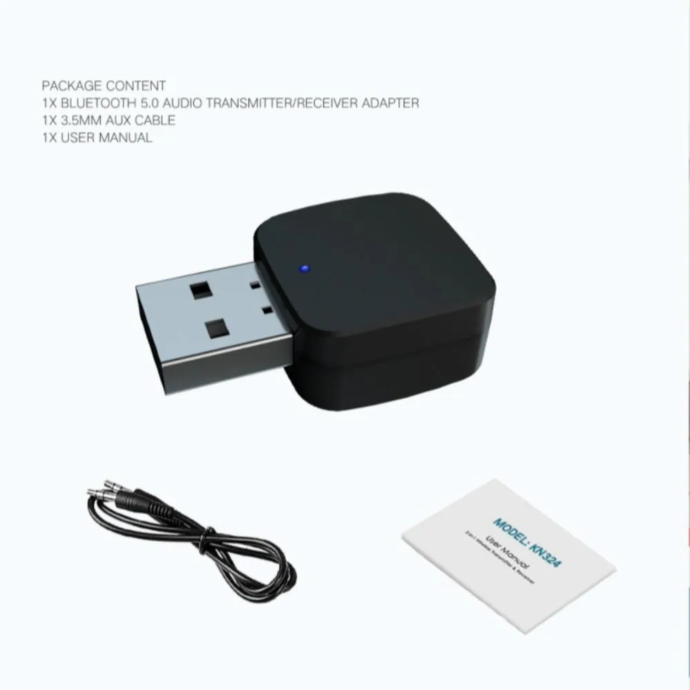 Ruth's sister Ruth's sister Bluetooth 5.0 Transmitter Receiver KN324 international power cord — product photo