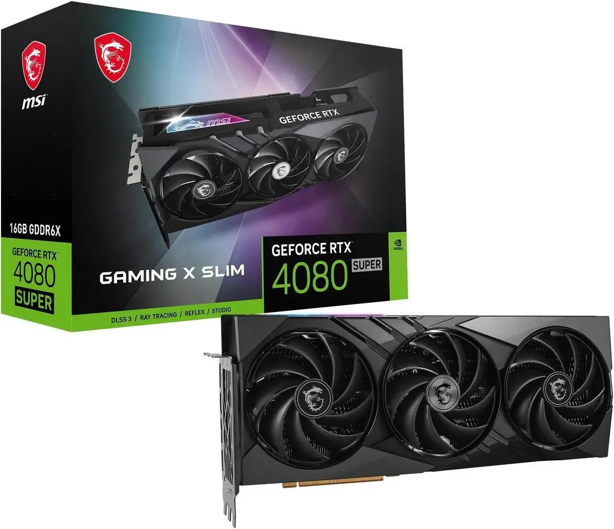 MSI MSI RTX 4080 SUPER 16G GAMING X SLIM graphics card — product photo