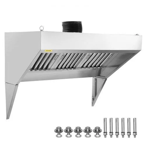 VEVOR VEVOR 6FT Commercial Exhaust Hood 201 Stainless Steel 3 U-shaped Filters — product photo