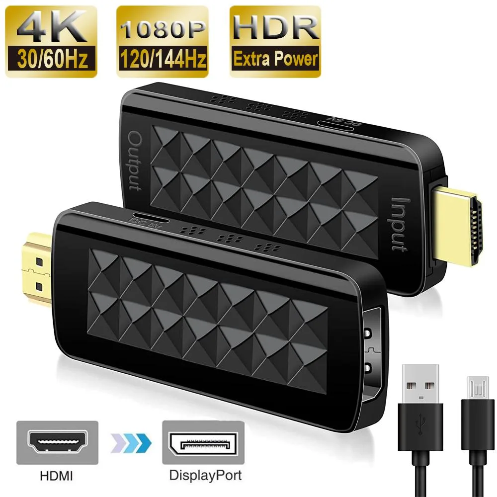 LUOM LUOM HDMI 2.0 to DP 1.4 Audio Video Converter 4K 60Hz 1080p 120Hz 144Hz OZHD2 — product photo