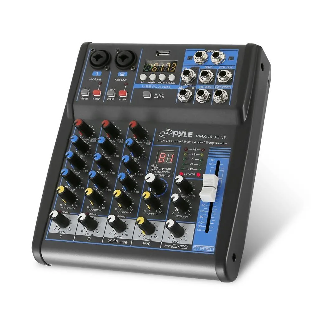 Audio-Technica PMXU43BT.5 4-Channel USB Bluetooth Mixer — product photo
