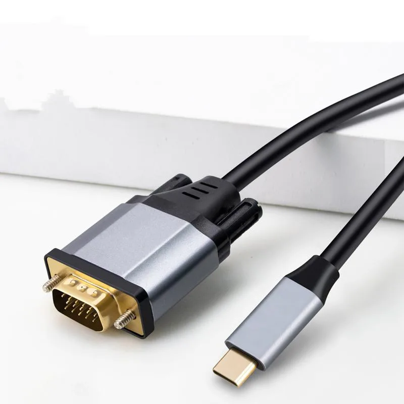 Corn Electronics Corn Electronics USB-C to VGA Cable 6 ft 1920x1080@60Hz Gray — product photo