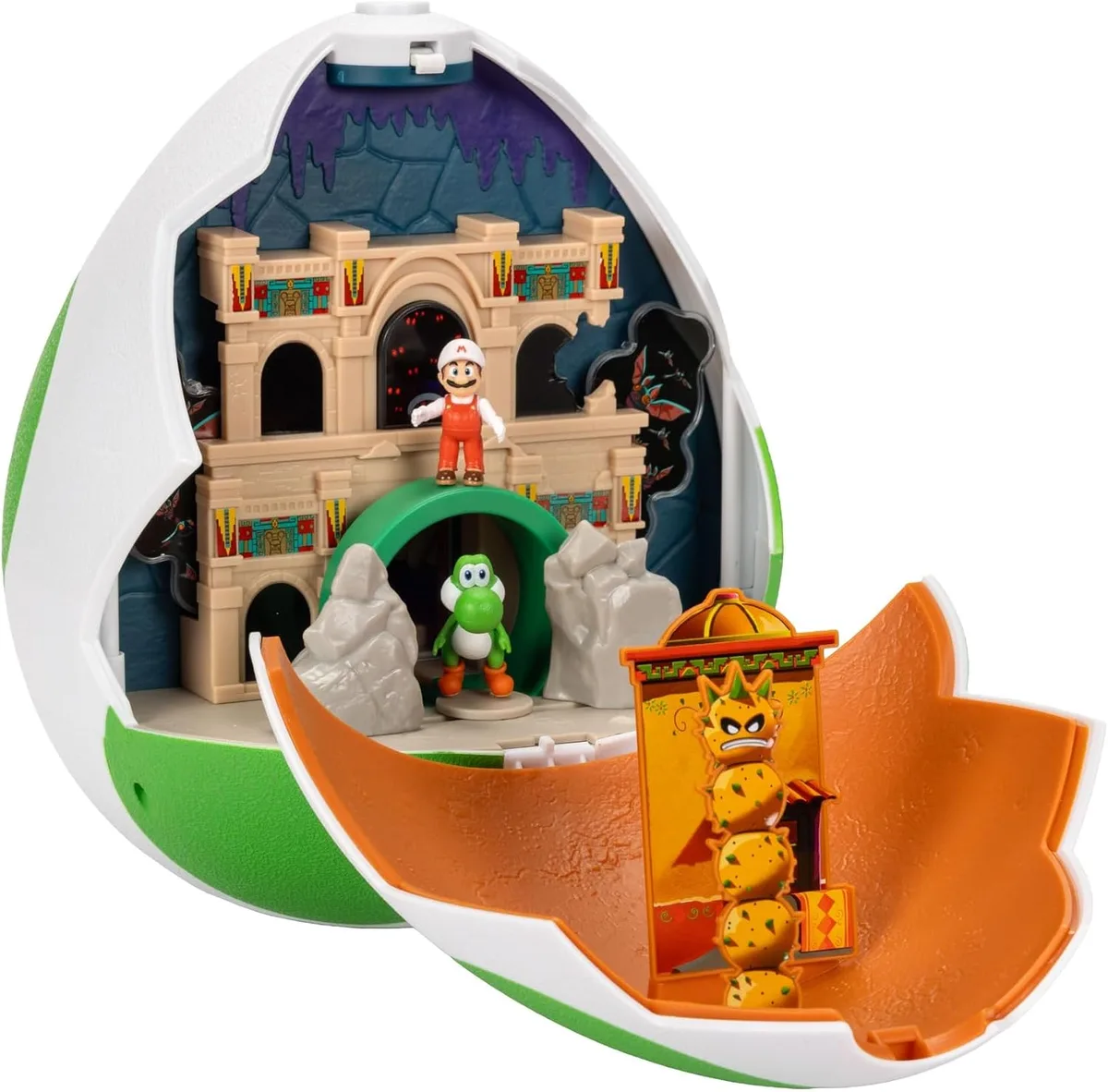 Jakks Pacific Jakks Pacific 432244 Yoshi Egg Playset with 1.5" Yoshi &amp; Fire Mario action figure — product photo