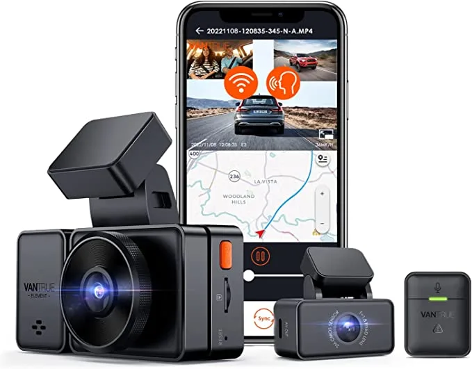 Vantrue Vantrue NT96671 3-channel onboard camera system 1944P+1080P+1080P 2.45'' GPS WiFi — product photo