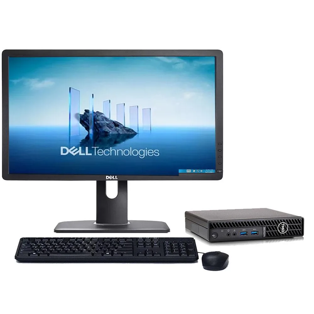 DELL DELL OptiPlex 7090 Micro i7-10700T 2.0GHz 16GB 1TB SSD 24" Windows 11 Pro — product photo
