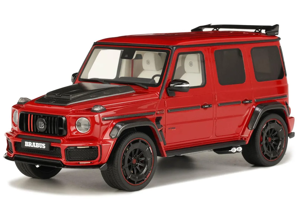 GT Spirit GT Spirit 2022 Brabus 900 Rocket Edition Red Carbon Hood 1/18 hobby collectible — product photo