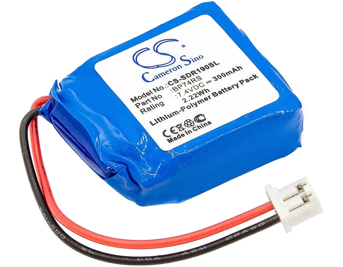  Cameron Sino Battery for Dogtra 1900S 1902S Receiver 300mAh 2.22Wh — product photo