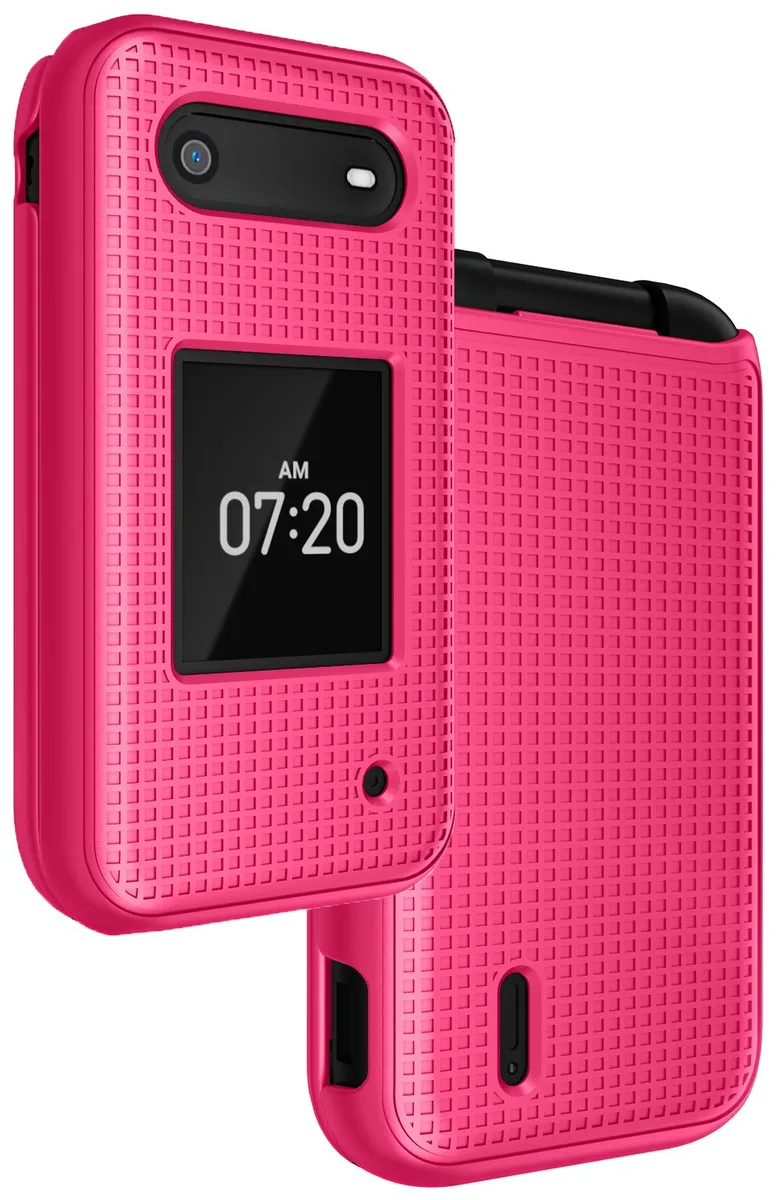Nakedcellphone Nakedcellphone Grid Textured Slim Hard Case for Nokia 2760 2780 Flip Phone — product photo