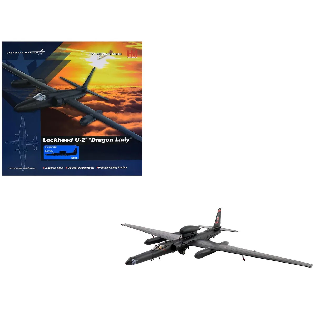 Hobby Master Hobby Master Lockheed U-2S Dragon Lady 1/72 RIAT 2025 80-1094 hobby collectible — product photo