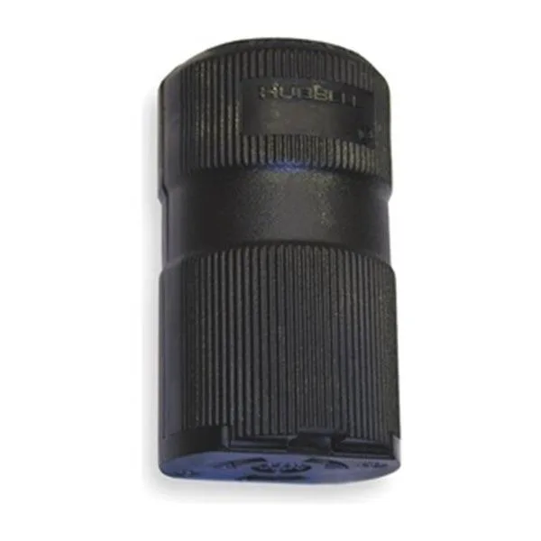 Hubbell Incorporated Hubbell Incorporated HBL4779VBK 15A 2P 3W Locking Connector — product photo