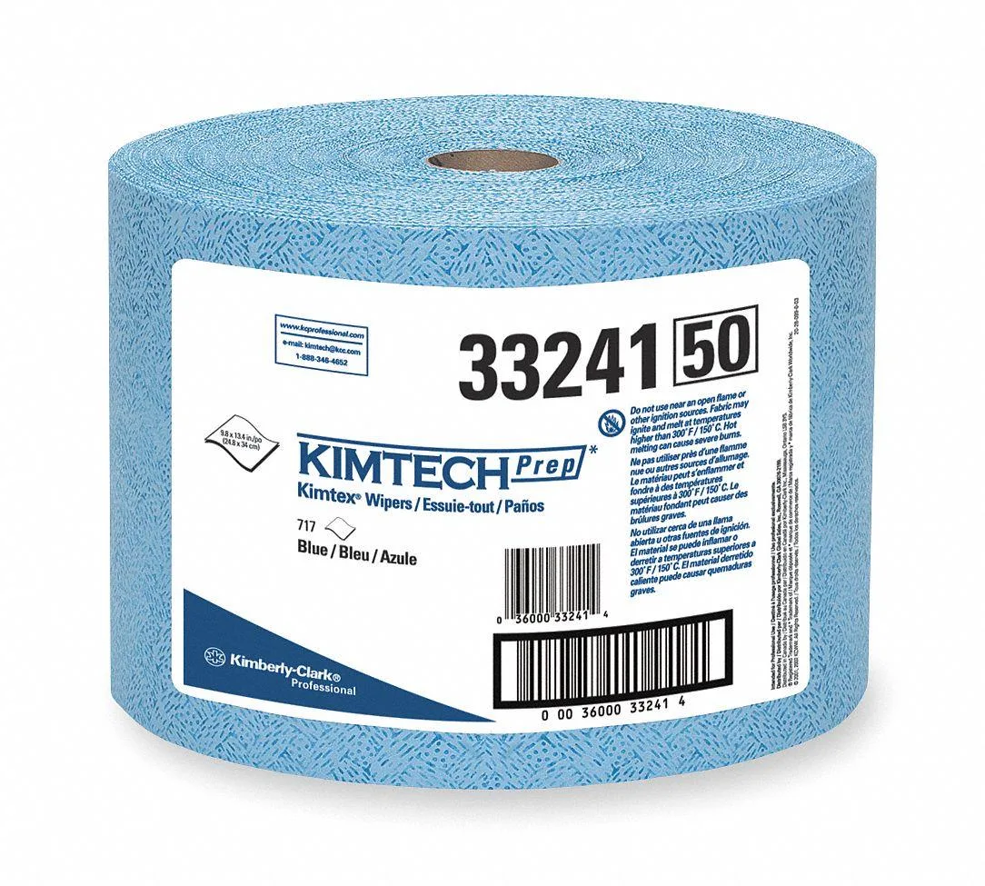 Kimtech Kimtech 33241 Dry Wipe Roll 717 Sheets Blue 9.8 x 13.4 — product photo
