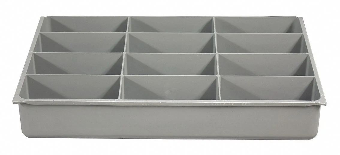 Durham Manufacturing Durham Compartment Drawer Insert Gray Powder Coated Plastic 12 Compartments — product photo