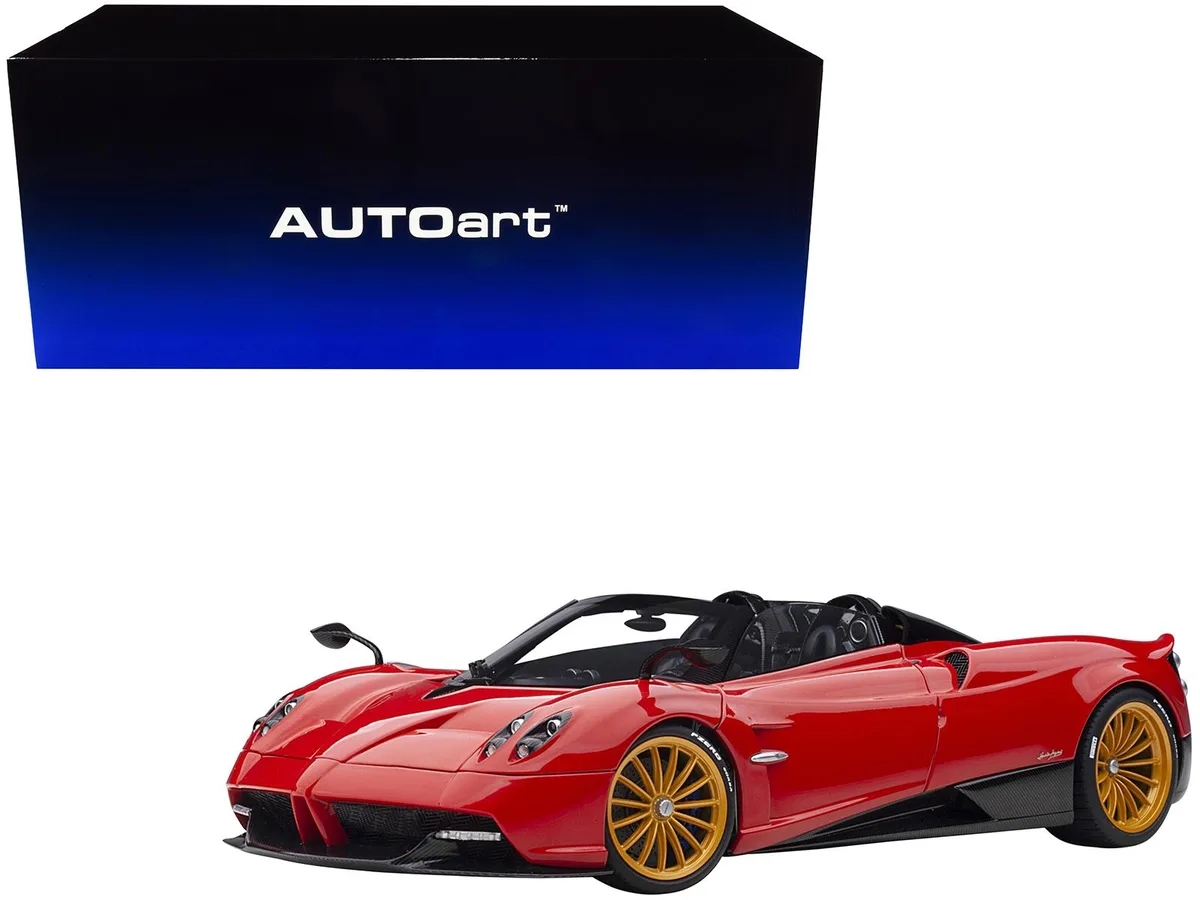 Autoart Autoart Pagani Huayra Roadster Rosso Monza Red Carbon Luggage Set 1/18 78287 — product photo