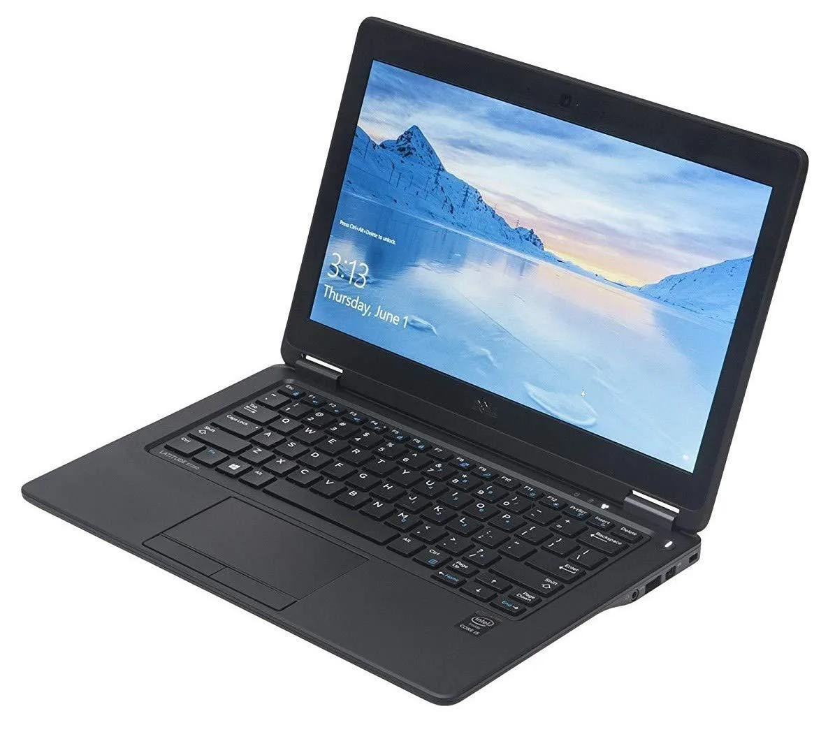 DELL DELL Latitude E7250 12.5" Black laptop i5-5300U 2.30 GHz 8GB 256GB SSD Windows 10 Pro 64-Bit Grade B — product photo