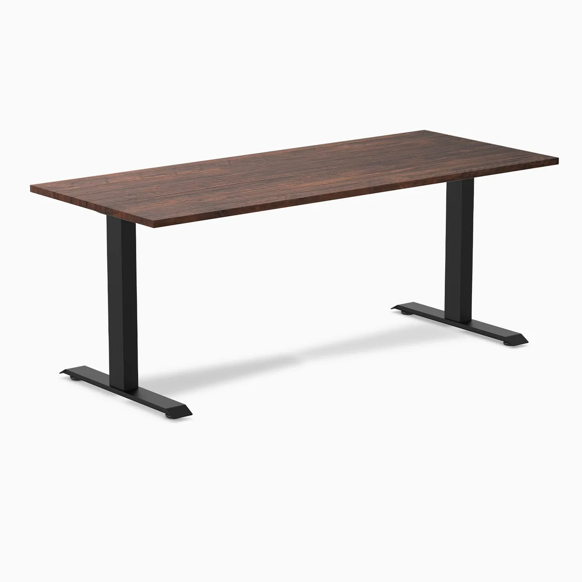 Desky Desky Zero Softwood Office Desk American Rustic Pine 48 x 30 in Matte Black — product photo
