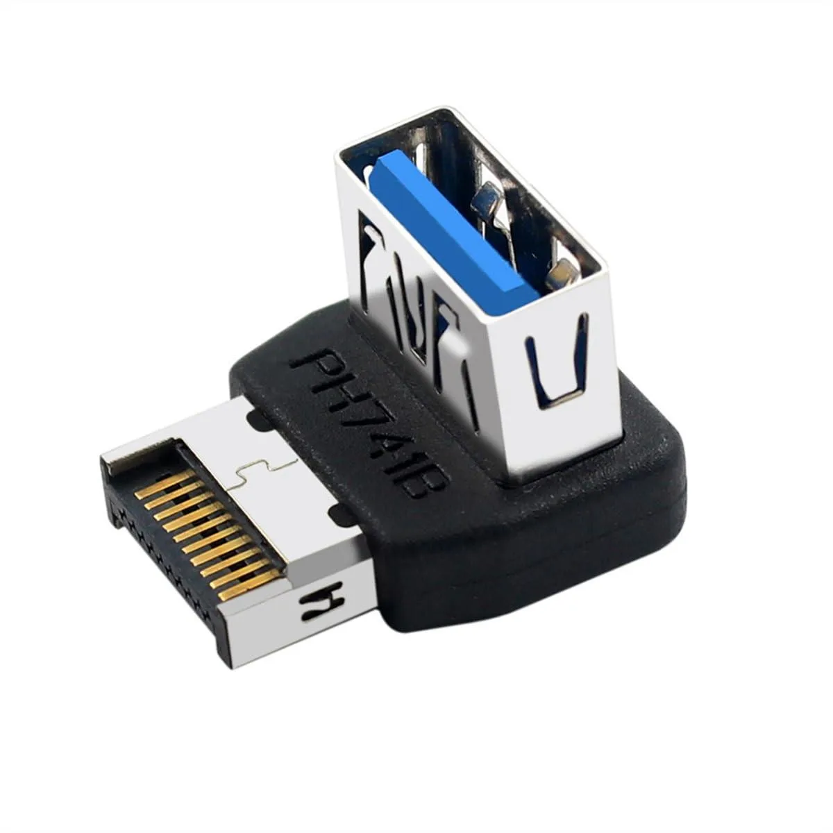 Fervit Fervit USB 3.1 Type-E Male to USB 3.0 Type-A Female 90° Adapter — product photo