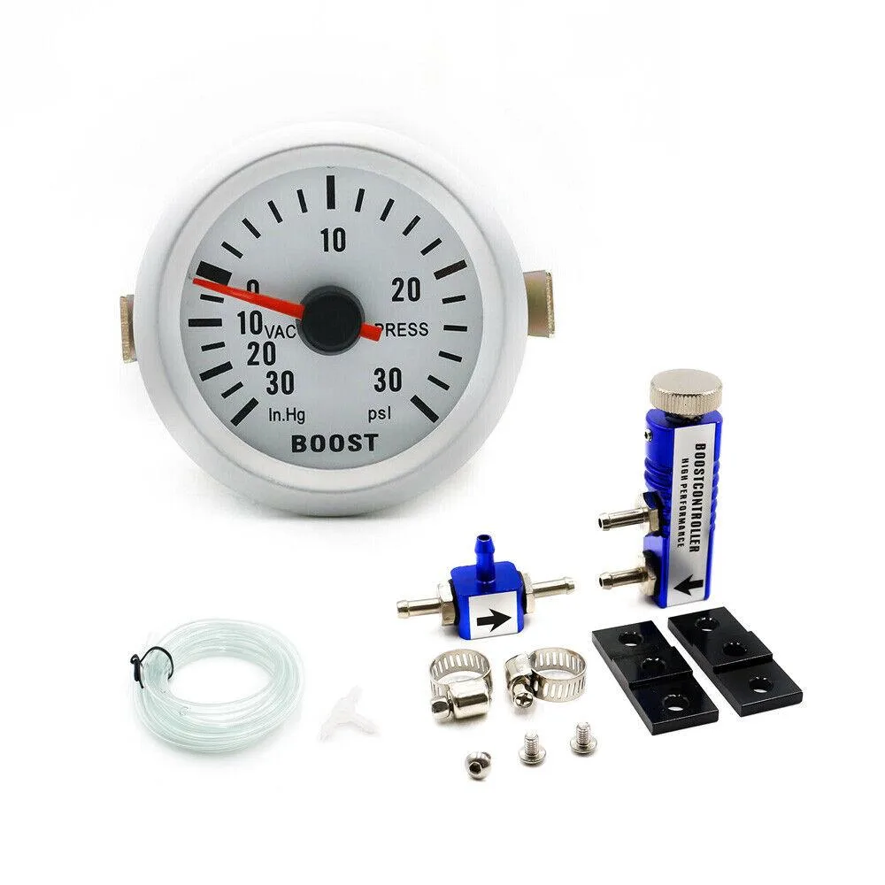 Dyno Racing Dyno Racing 52mm Boost Gauge Kit 30 PSI Blue LED + Controller — product photo