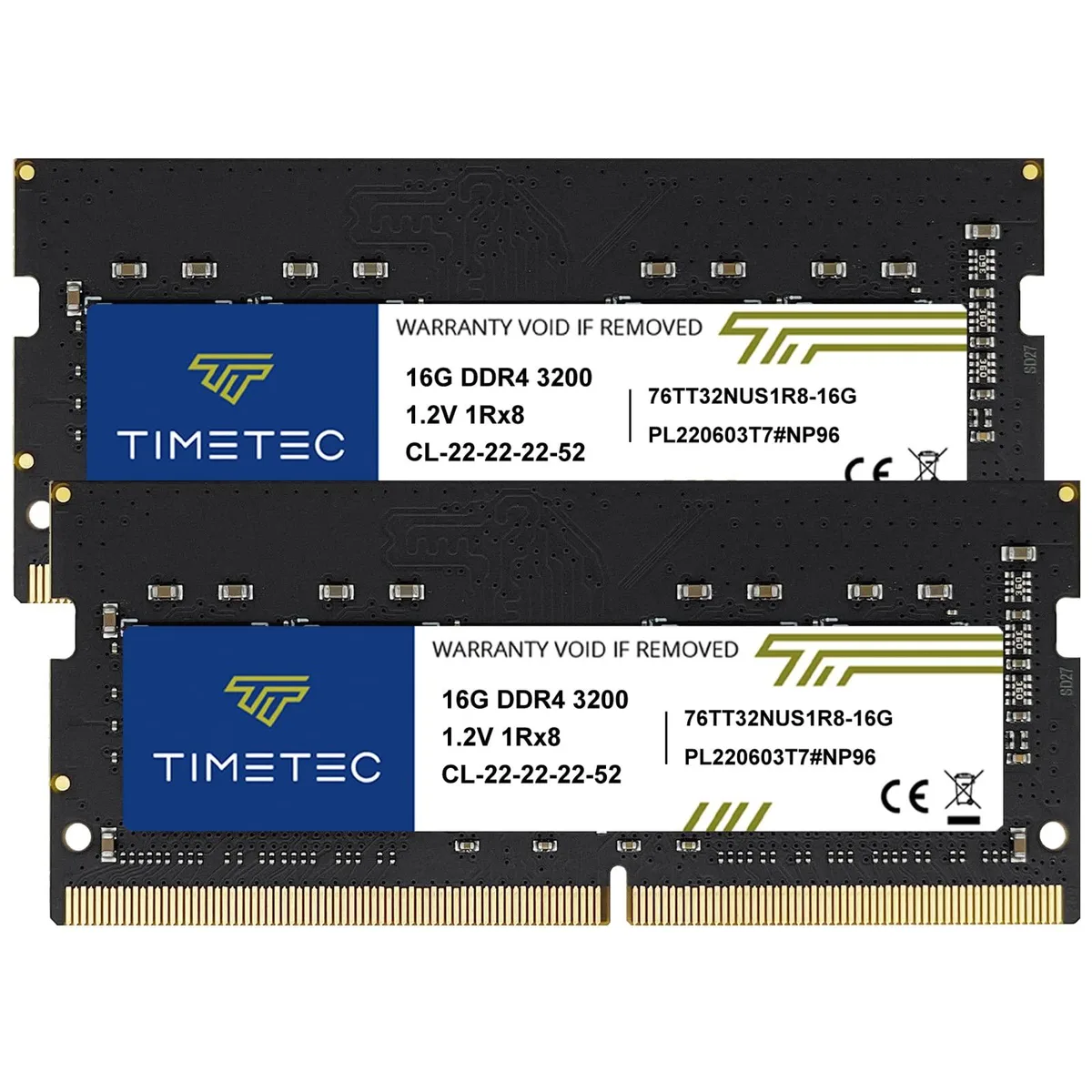 Timetec Timetec 32GB (2x16GB) DDR4 3200 CL22 laptop RAM — product photo
